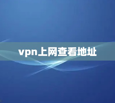 vpn上网查看地址
