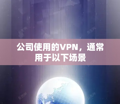 公司使用的VPN，通常用于以下场景