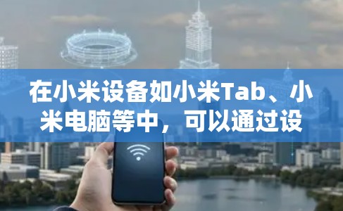 在小米设备如小米Tab、小米电脑等中,可以通过设置修改或添加VPN连接。以下是如何在这些设备中修改VPN设置的步骤
