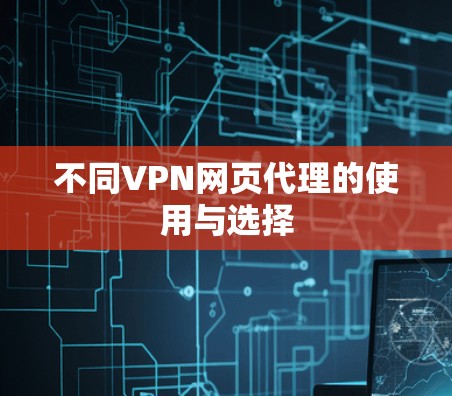 不同VPN网页代理的使用与选择