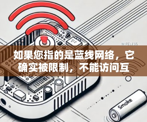 如果您指的是蓝线网络，它确实被限制，不能访问互联网，但蓝线网络本身并没有提供任何内容或服务。如果您指的是蓝光技术，那就是用于VPN的技术。因此，蓝线网络和蓝光技术是不同的概念，需要明确区分