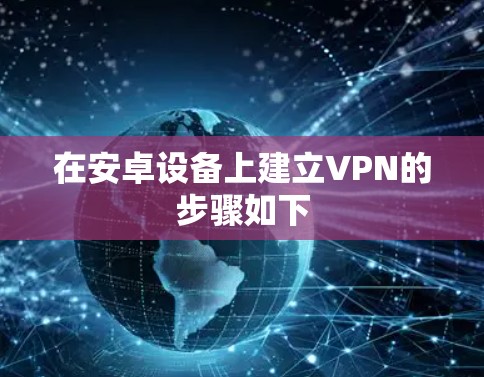 在安卓设备上建立VPN的步骤如下