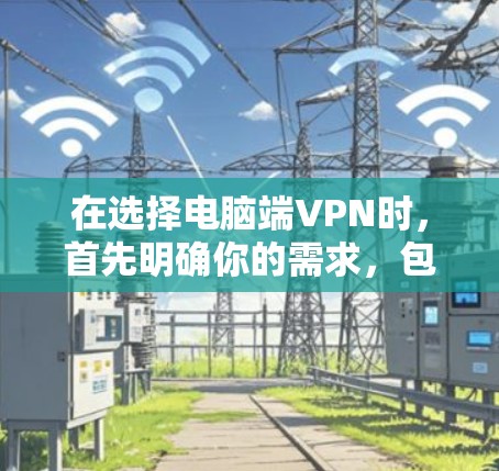在选择电脑端VPN时，首先明确你的需求，包括功能、价格、兼容性以及使用的场景。以下是根据这些因素的推荐