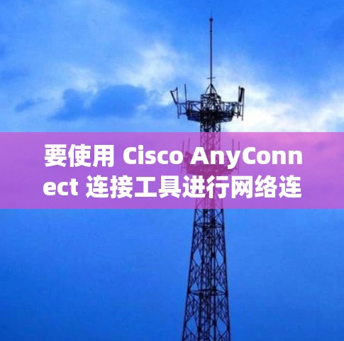要使用 Cisco AnyConnect 连接工具进行网络连接，按照以下步骤操作
