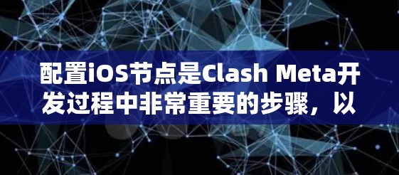 配置iOS节点是Clash Meta开发过程中非常重要的步骤，以下是详细的步骤指南
