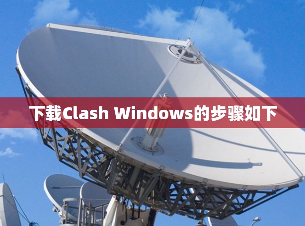 下载Clash Windows的步骤如下