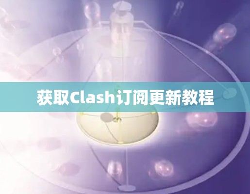 获取Clash订阅更新教程