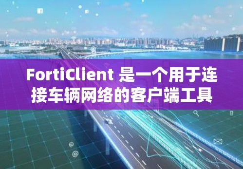 FortiClient 是一个用于连接车辆网络的客户端工具，主要功能包括读取设备的状态、网络信息和数据包。以下是详细的使用指南