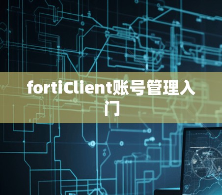 fortiClient账号管理入门