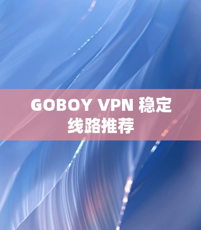 GOBOY VPN 稳定线路推荐