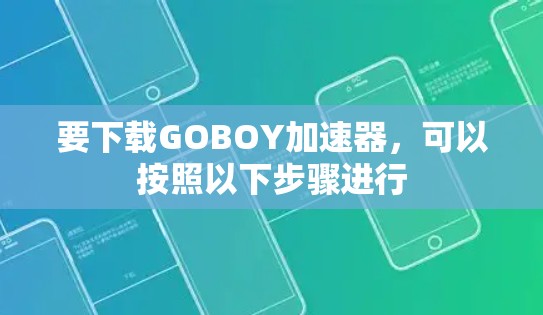 要下载GOBOY加速器，可以按照以下步骤进行