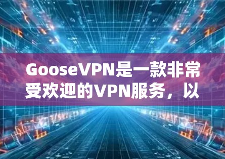 GooseVPN是一款非常受欢迎的VPN服务，以其简洁的界面、流畅的体验和全面的设置功能而闻名。以下是对GooseVPN的详细评测