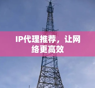 IP代理推荐,让网络更高效