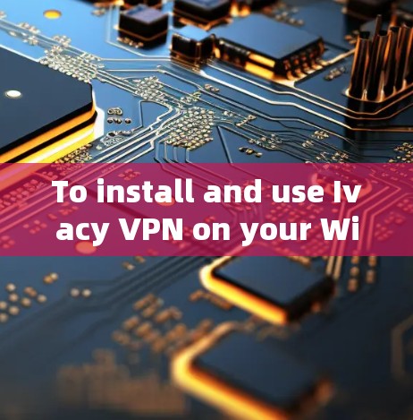 To install and use Ivacy VPN on your Windows machine,follow these organized steps: