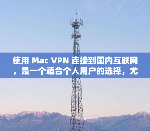 使用 Mac VPN 连接到国内互联网，是一个适合个人用户的选择，尤其是那些希望在没有VPN设备的情况下快速访问国内网络需求的用户。以下是一些详细的信息和步骤，帮助您更好地使用 Mac VPN