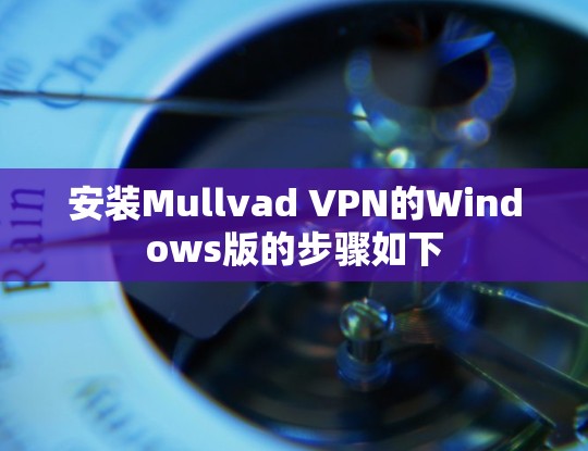 安装Mullvad VPN的Windows版的步骤如下