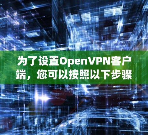 为了设置OpenVPN客户端,您可以按照以下步骤操作