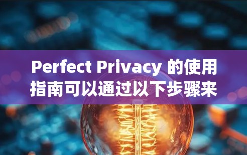 Perfect Privacy 的使用指南可以通过以下步骤来构建