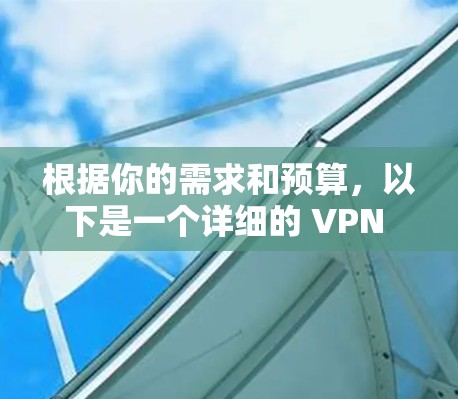 根据你的需求和预算,以下是一个详细的 VPN 客户软件推荐列表,涵盖不同使用场景和个人偏好