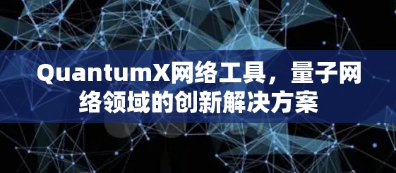 QuantumX网络工具,量子网络领域的创新解决方案