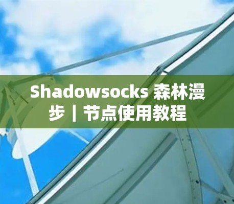 Shadowsocks 森林漫步｜节点使用教程