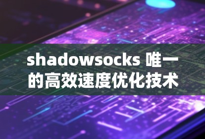 shadowsocks 唯一的高效速度优化技术 高效连接方法