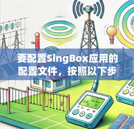 要配置SingBox应用的配置文件，按照以下步骤进行